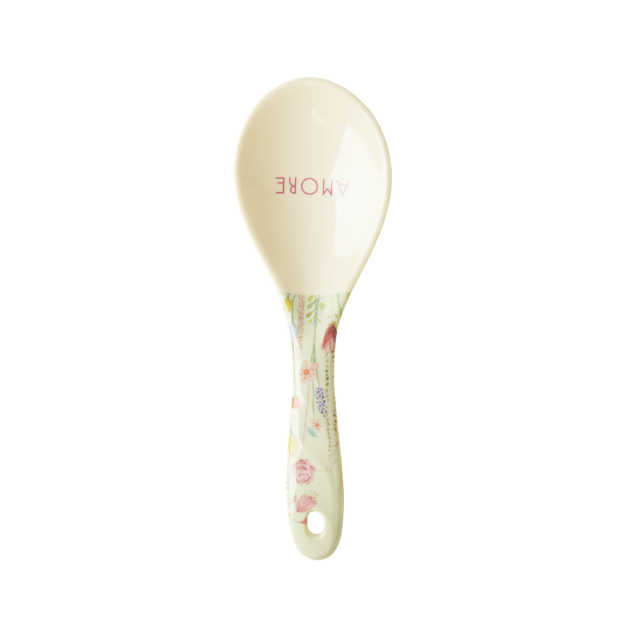 Melamine Salad Spoons in Choose Happy Prints Rice DK